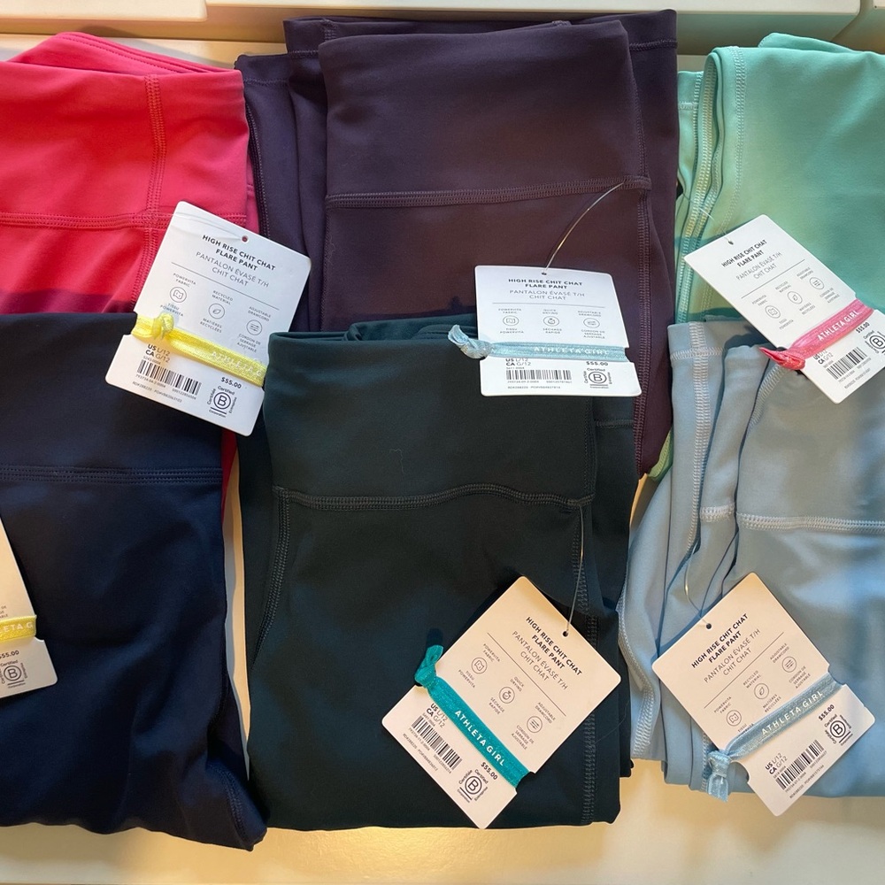 Athleta Kids Colorful Leggings Collection - 6 NWT Chit Chat Flare